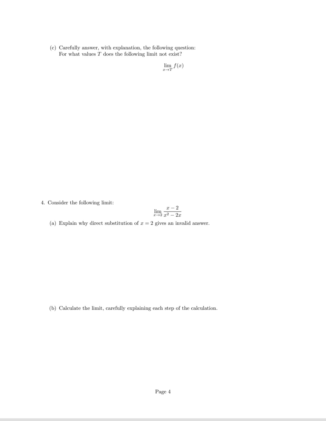 x) shown in the graph below. (a) For this part, no explanation