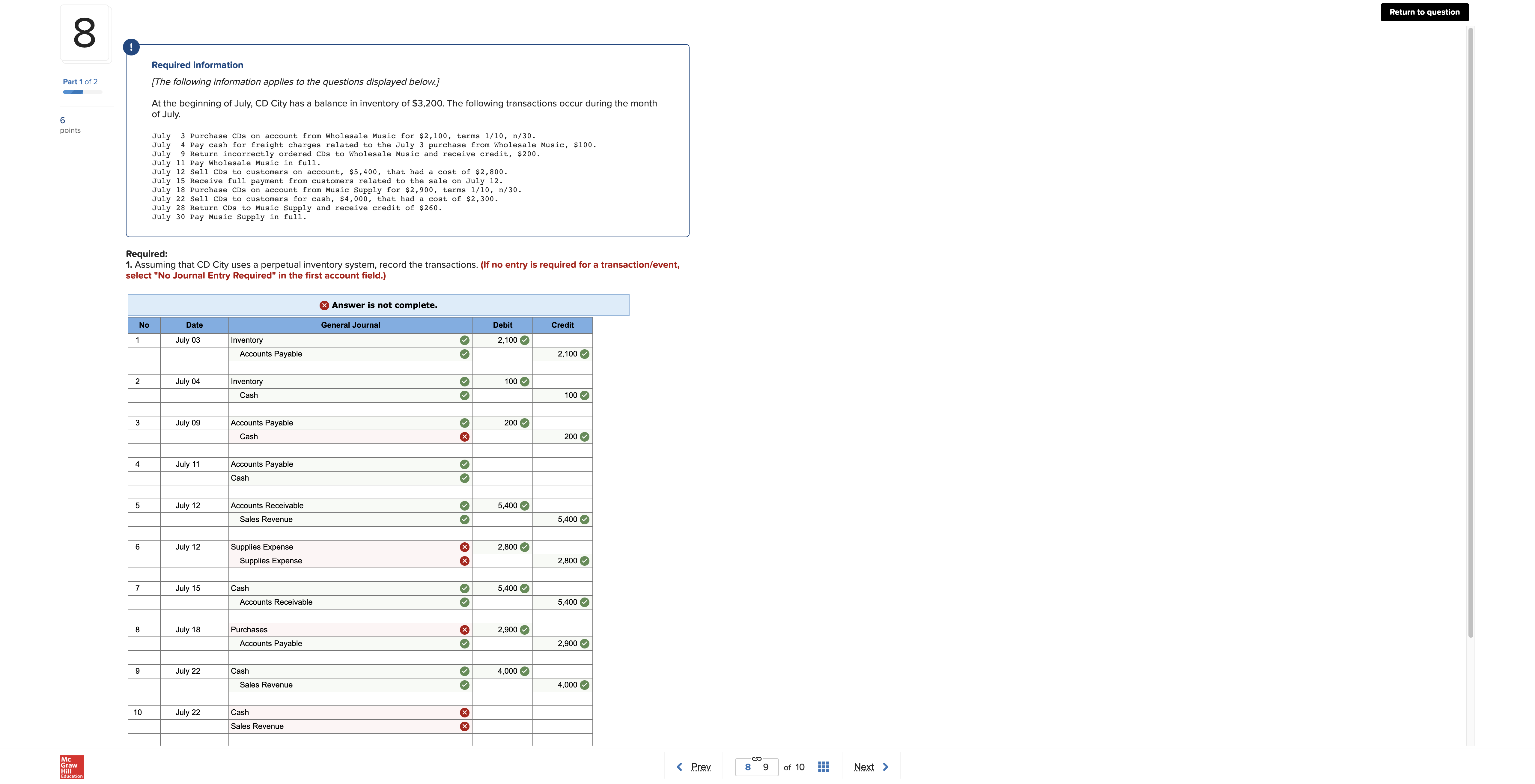 only one would not fit the entire question). If anymore information is