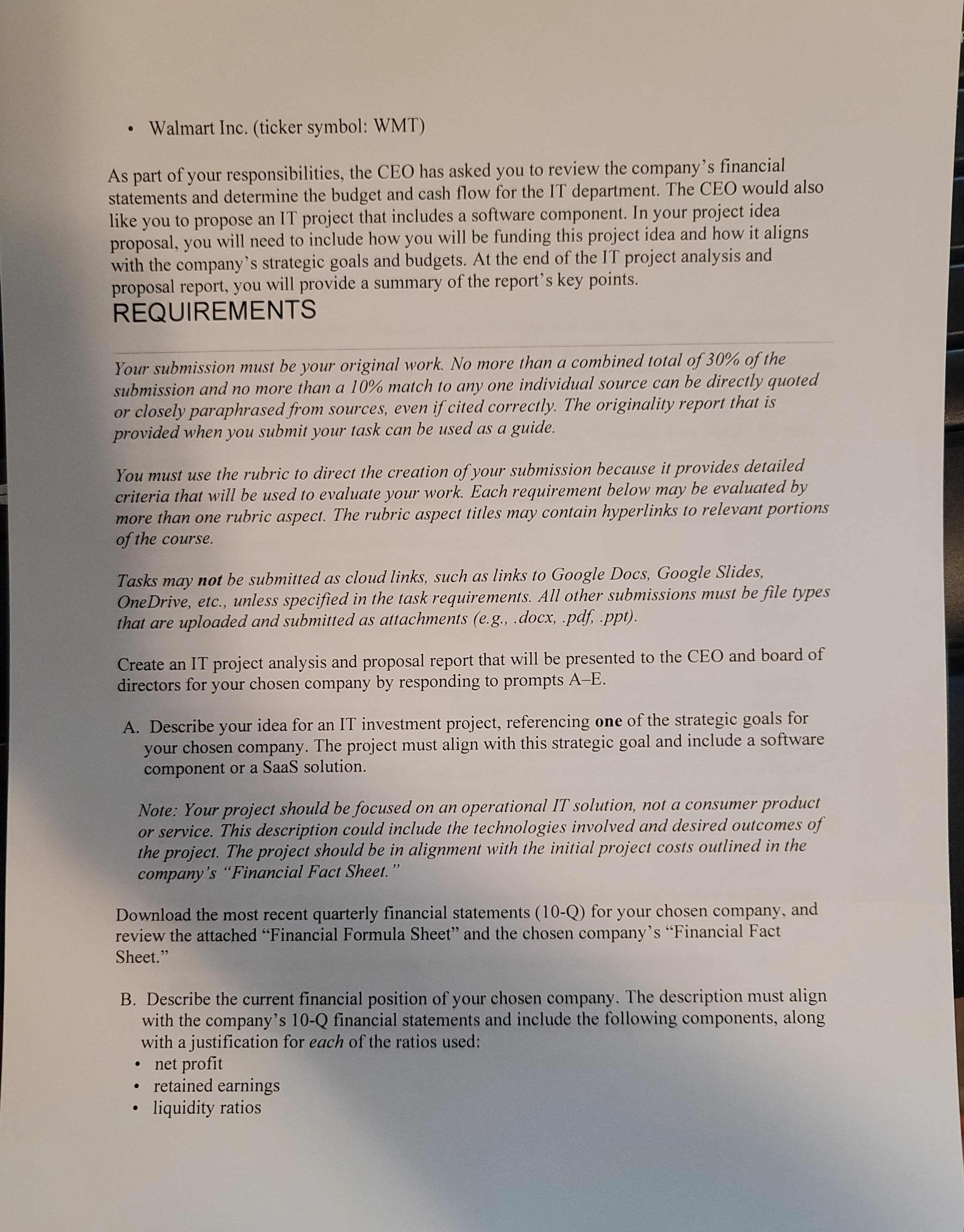 important that you are able to not only complete an analysis but