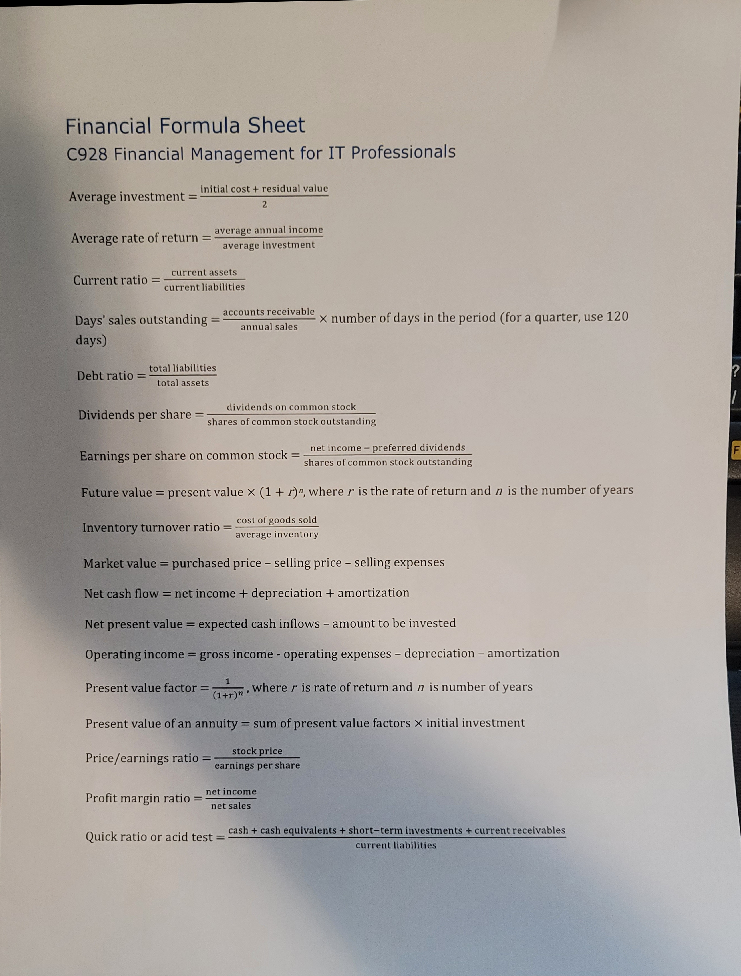 (CEO) and board of directors. Your financial decisions will need to align