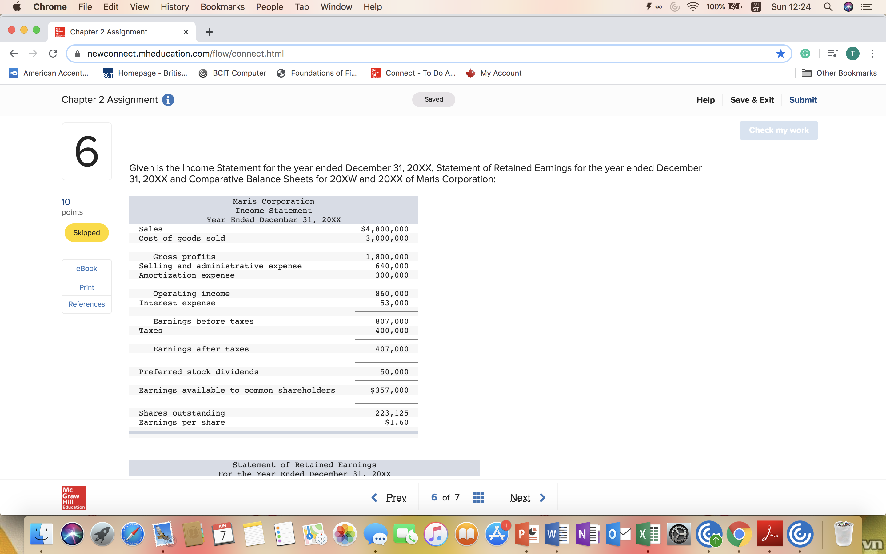 Help me find the book value for 2 years: Chrome File Edit