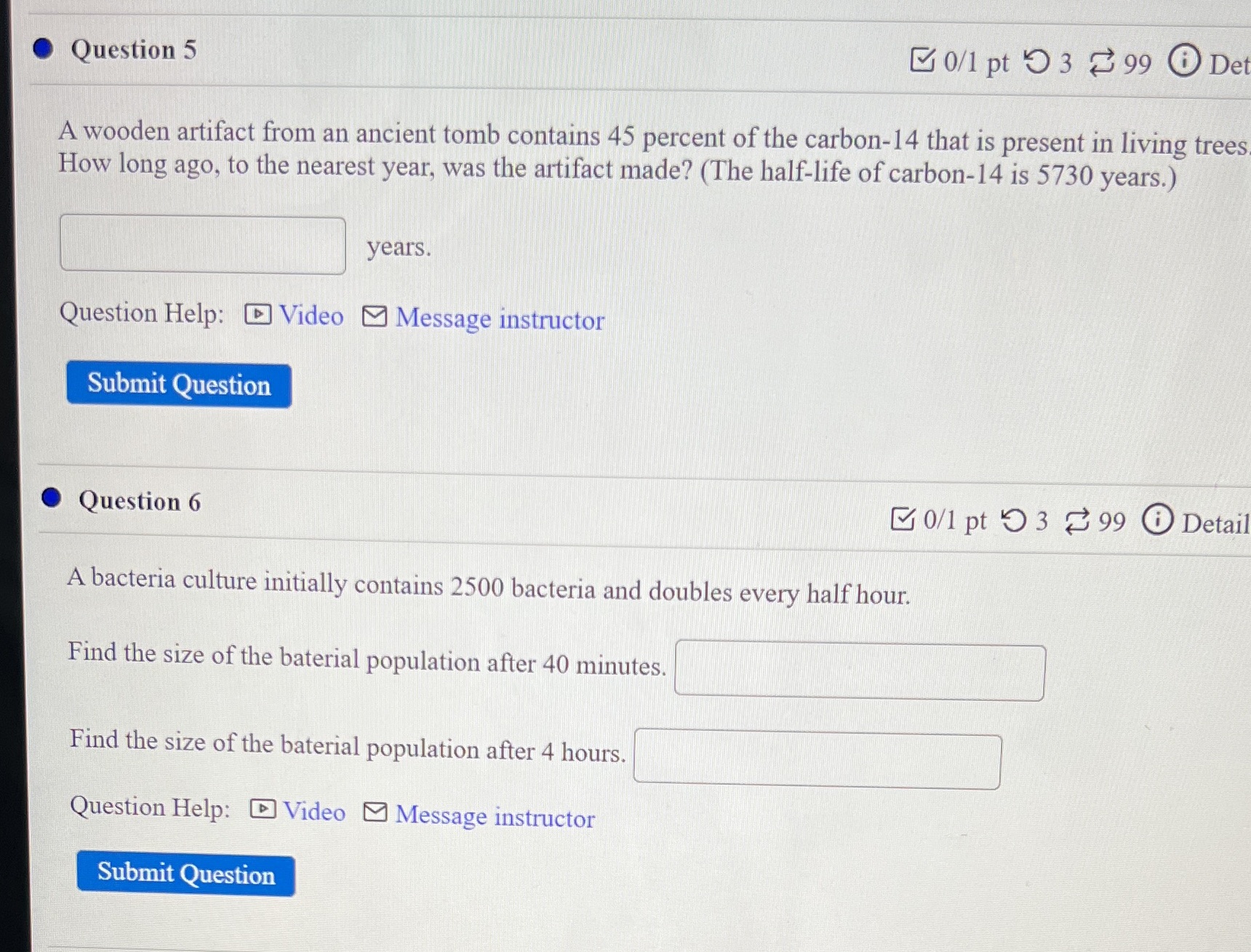 .Question 5 0/1 pt 9 3 99 @ De A wooden