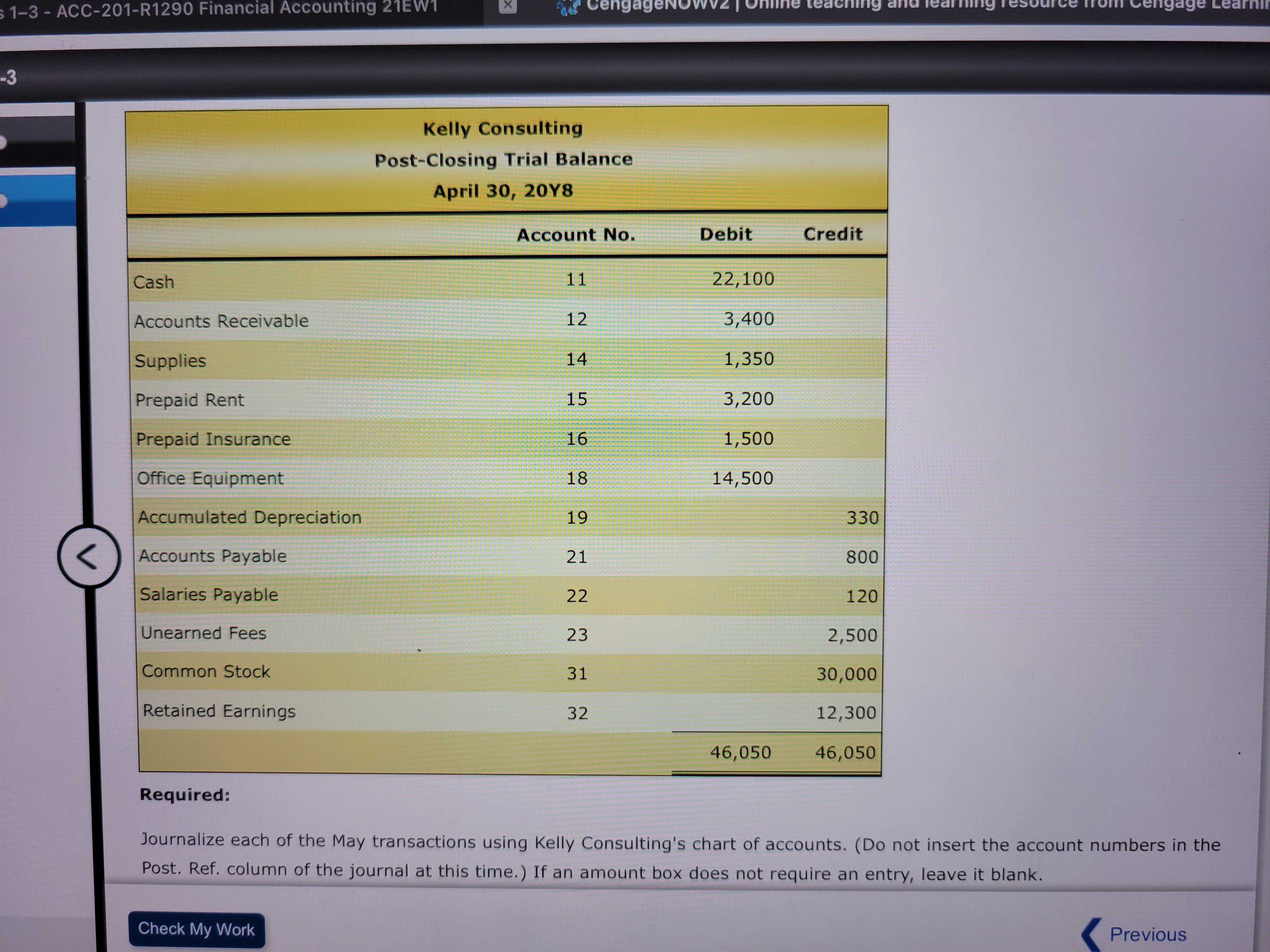 Expense 21 Accounts Payable 55 Insurance Expense 22 Salaries Payable 59 Miscellaneous
