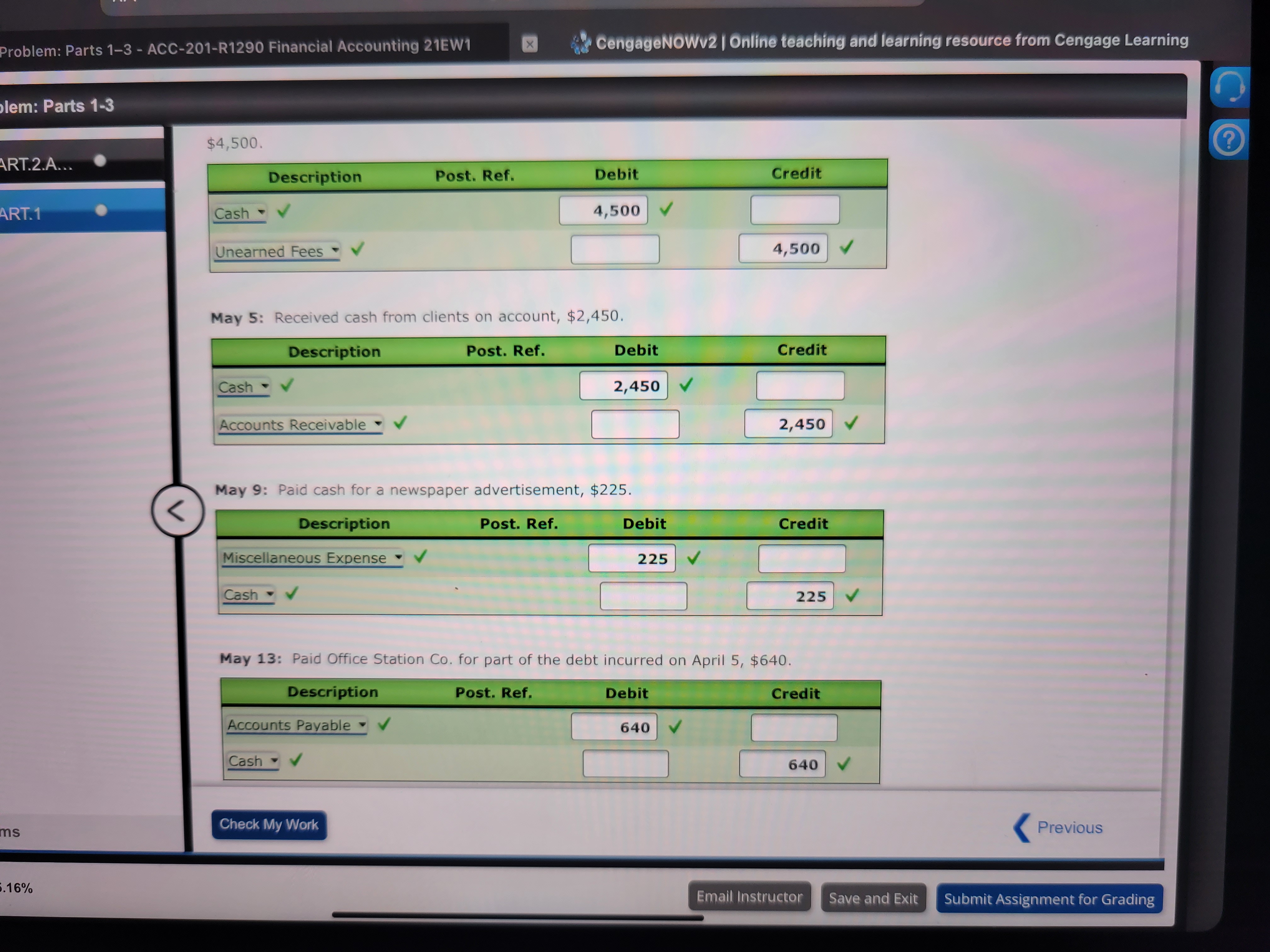 Expense 23 Unearned Fees 31 Common Stock The post-closing trial balance as