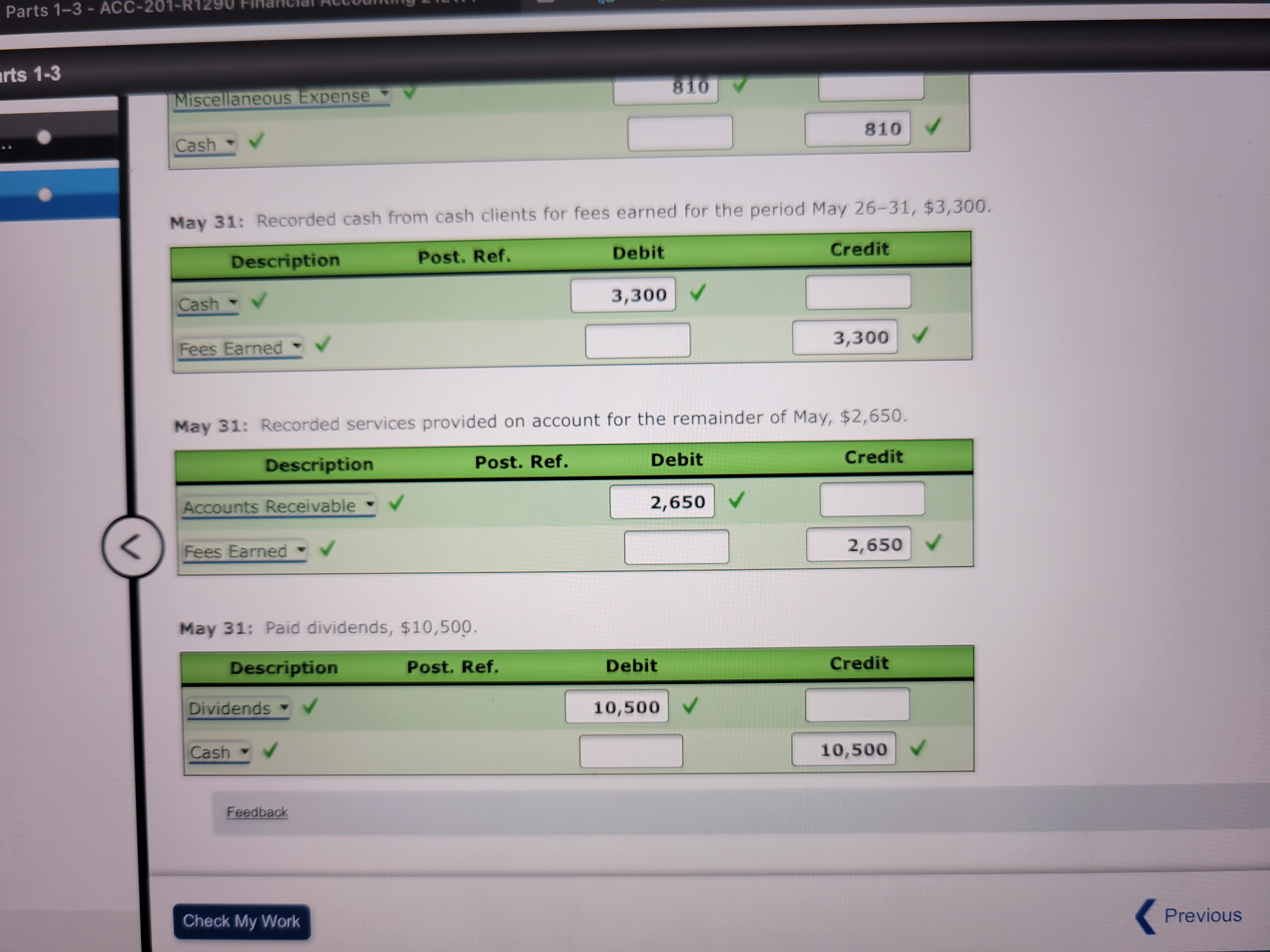 22,100 Accounts Receivable 12 3,400 Supplies 14 1,350 Prepaid Rent 15 3,200