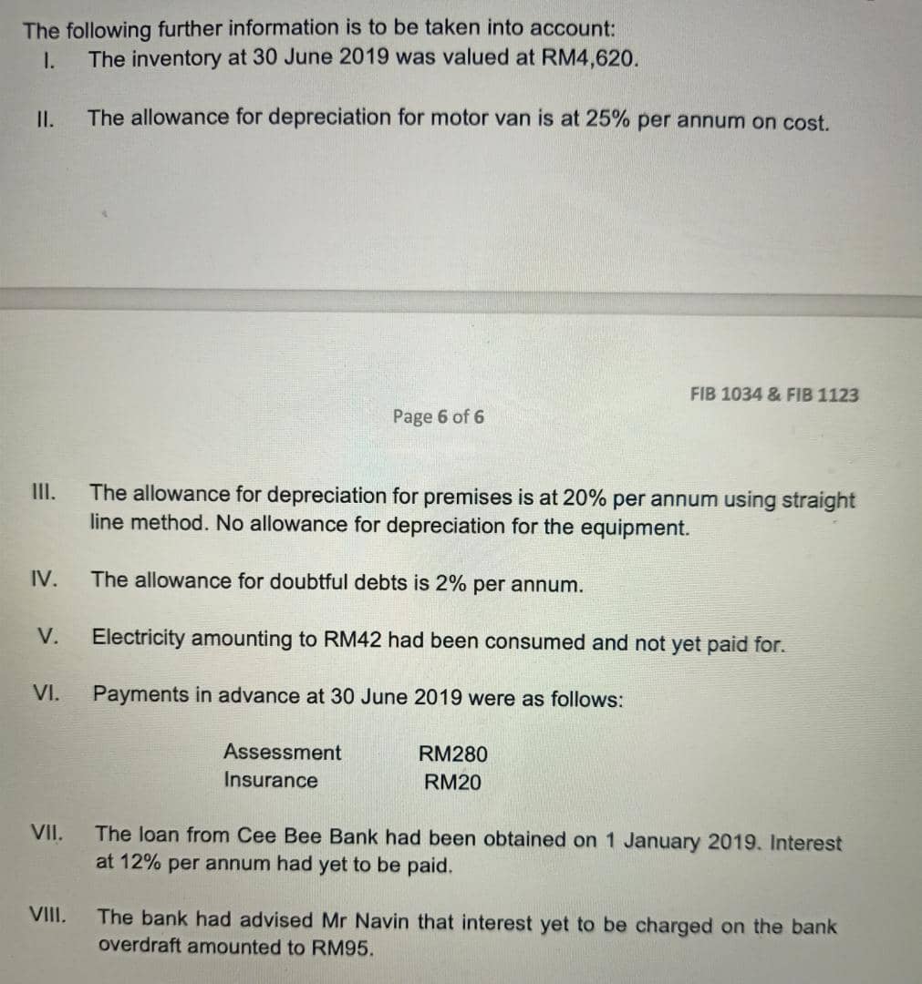 answers and snap shot to me. Mr Navin owns a general store