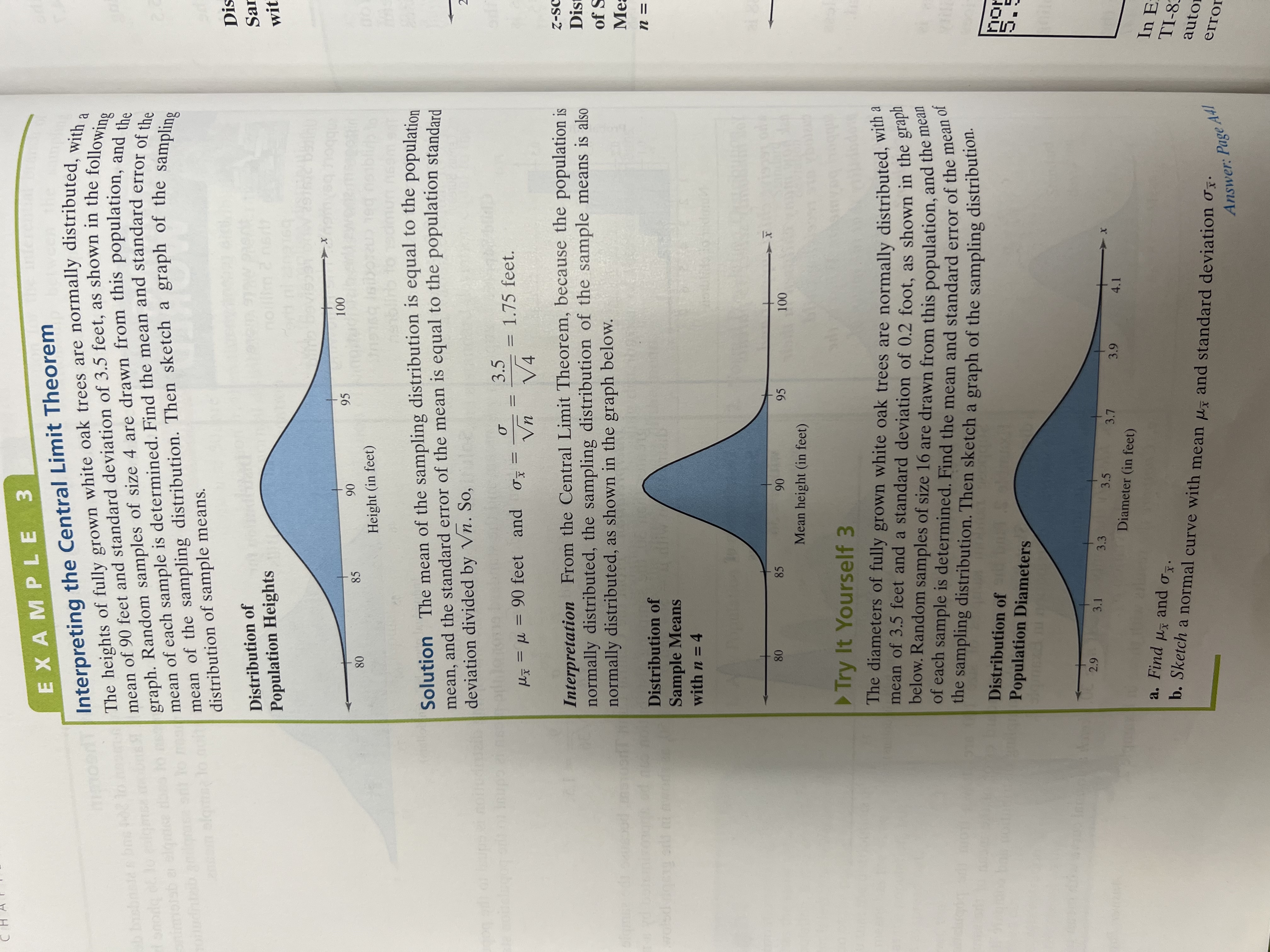 Complete the try it yourself questions 2-6 EXAMPLE 3 Interpreting the Central
