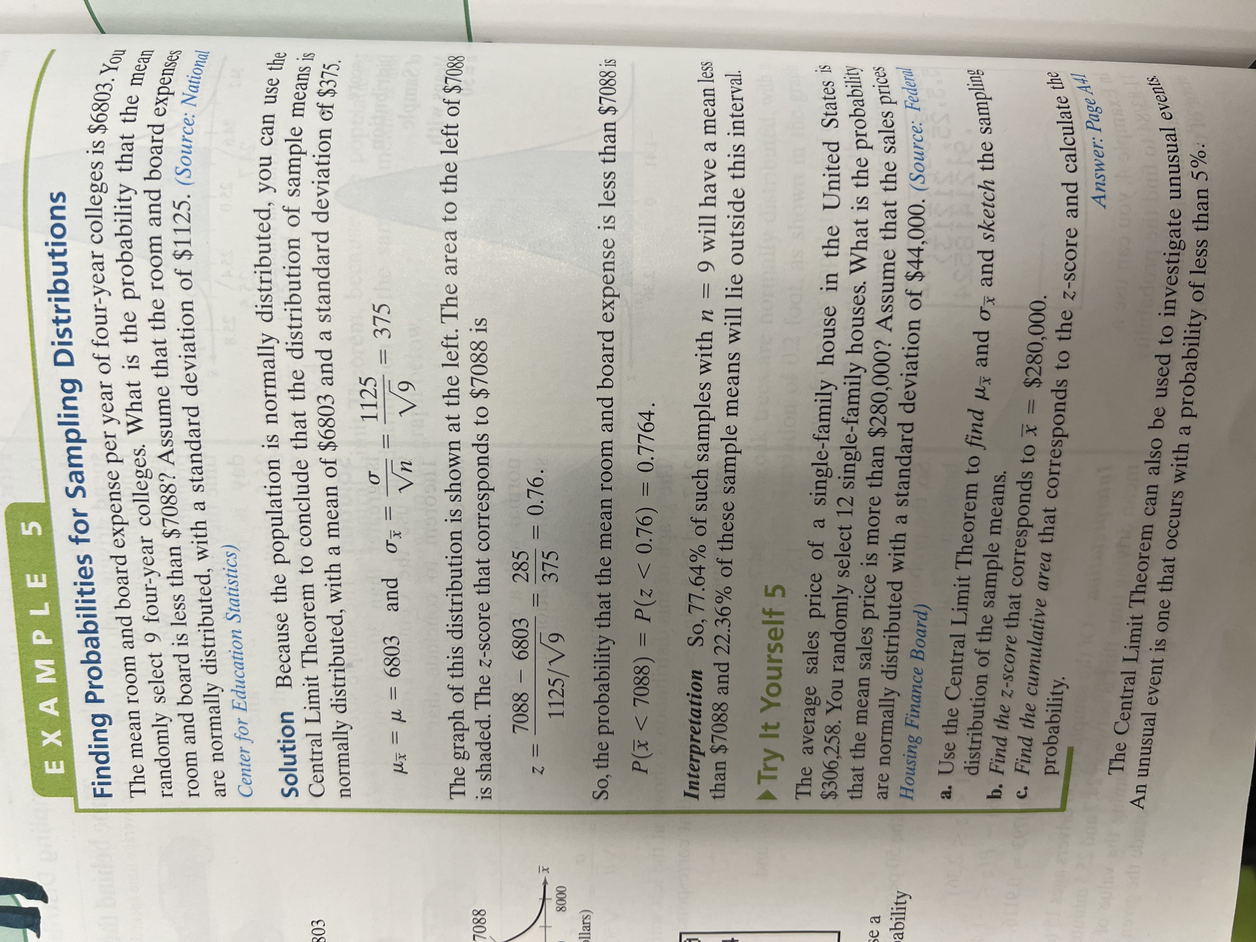 are drawn from this population, and the mean of each sample is
