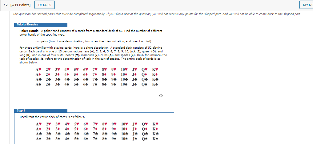 DETAILS How many ordered lists are there of eight items chosen from
