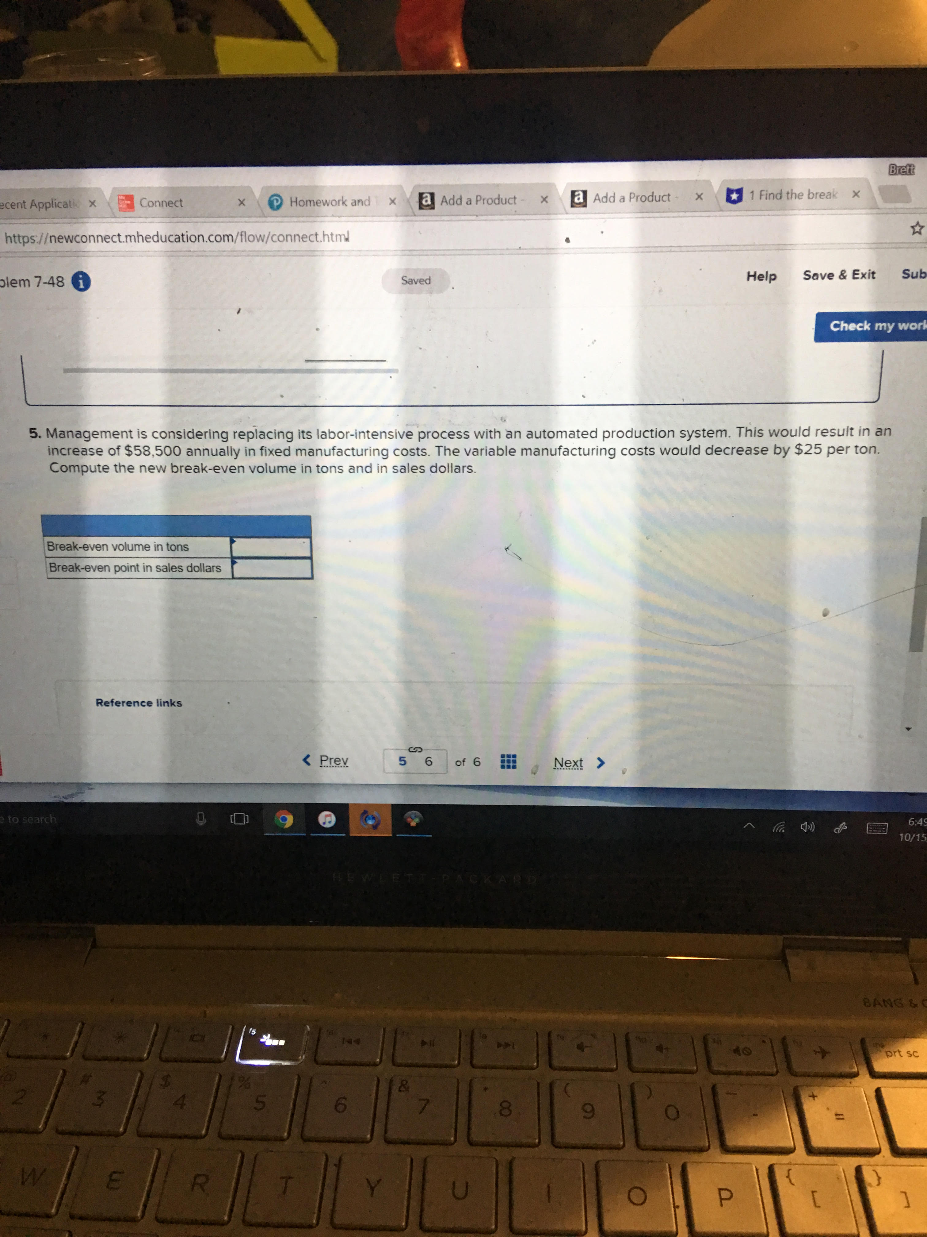 please explain the steps necessary to get the answer, it is more