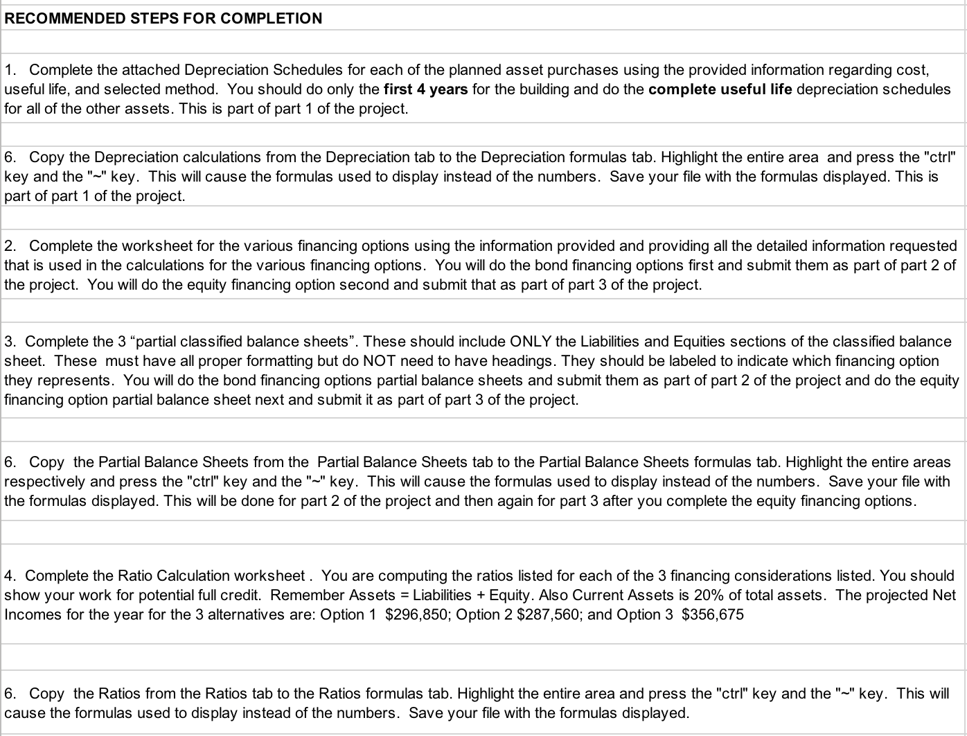 and the Depreciatior 'ormulas tab. Your file must be named correctly -