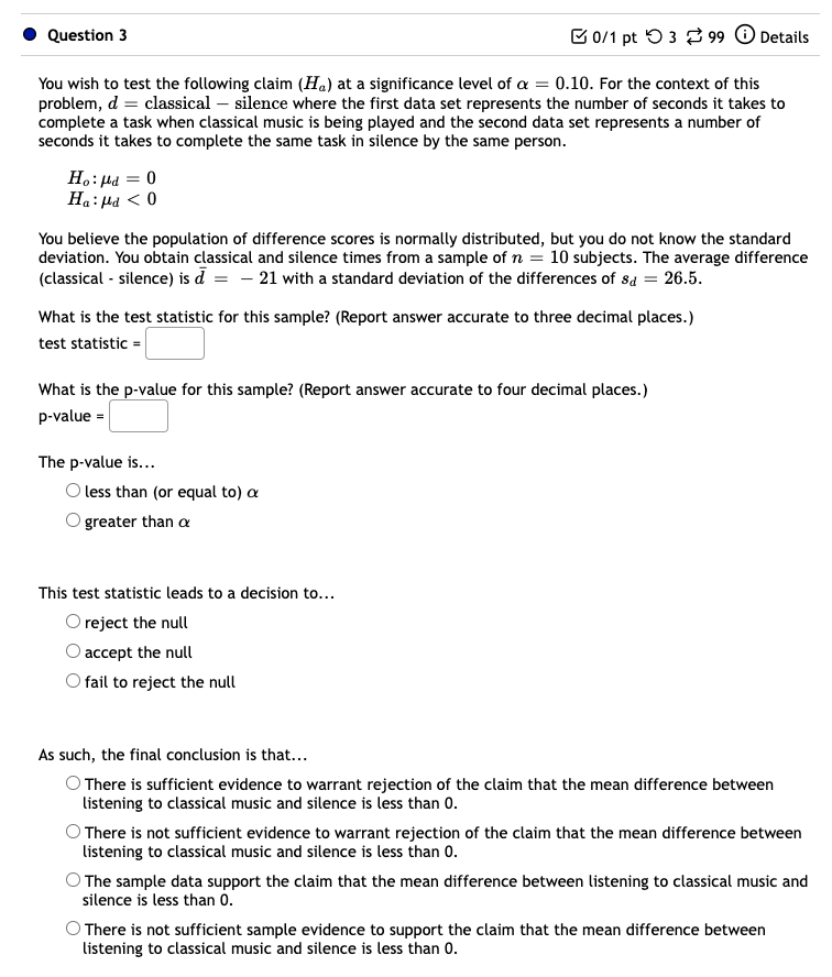 Details For each scenario listed on the Left, determine whether the scenario