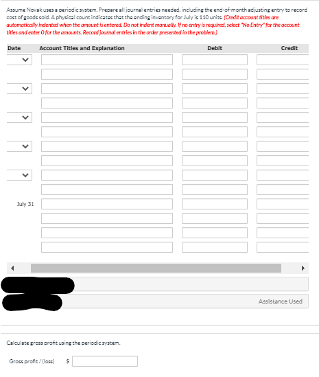 Accounting Problem (Question 4) Question 4InstructionsRefer to Question 4 Instructions.png to complete