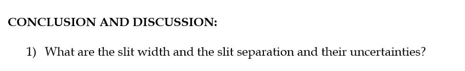 two slits, y is the position of the maximum on the screen