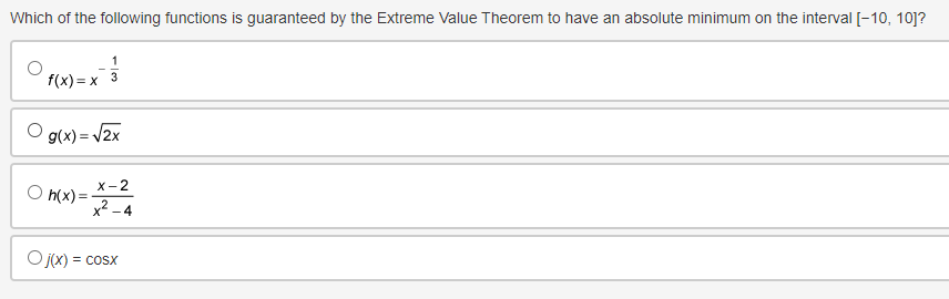 on the interval [- 10, 10] and for which ]] g(x)dx =