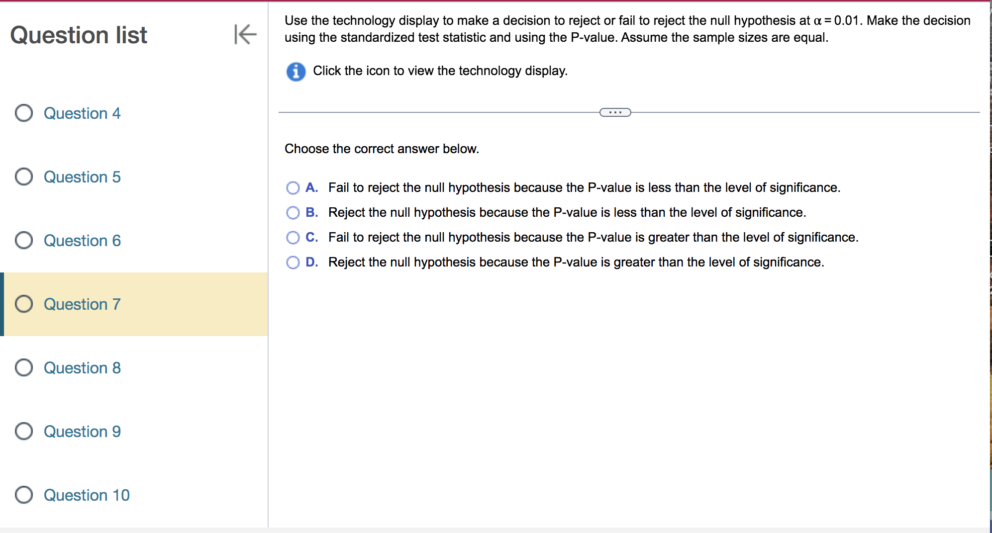difference between two population proportions? Question list K Choose the correct answer