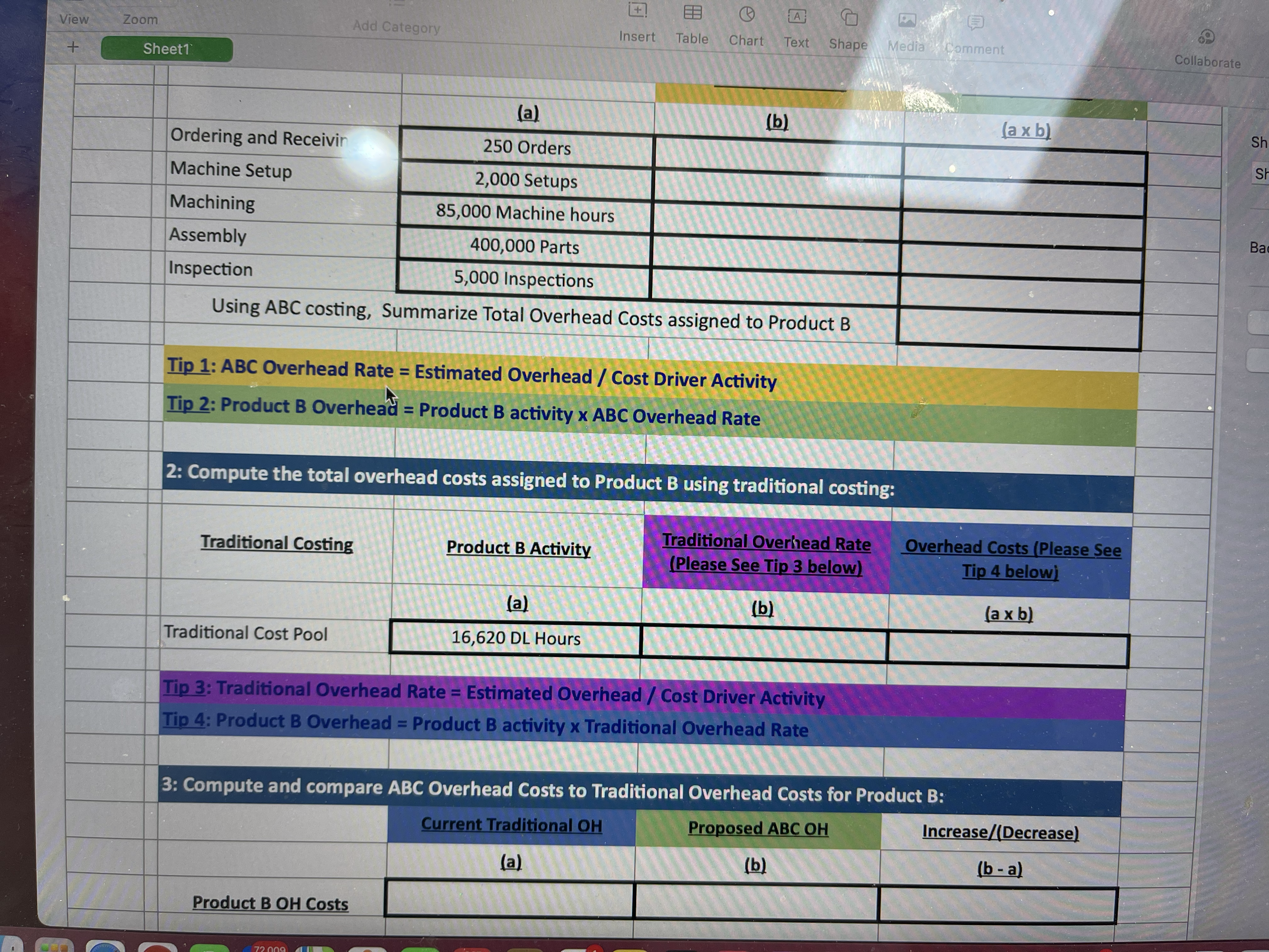 and the proposed ABC Costing: 1-Would you recommend Traditional Costing or ABC