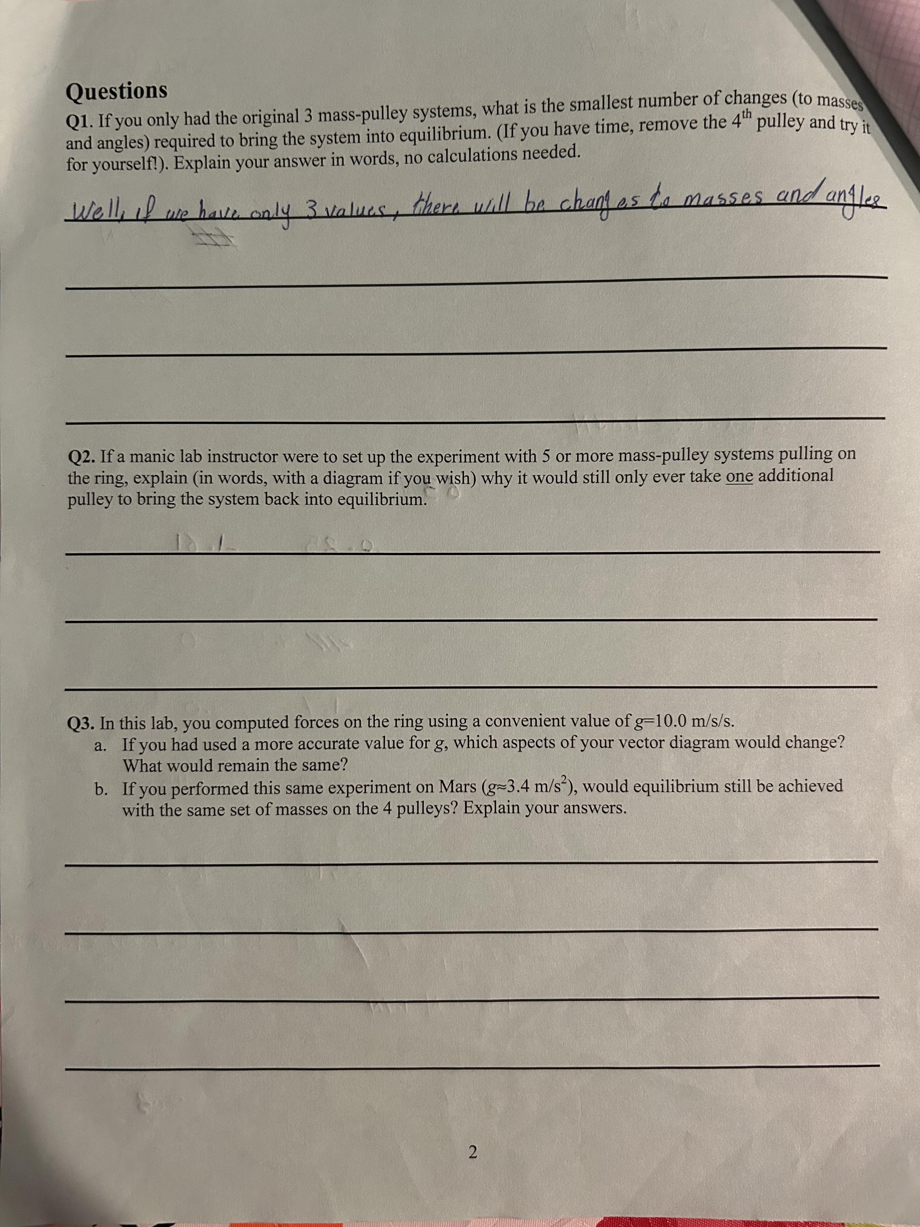 use blue ink to complete. 1. Use the following vectors: A =