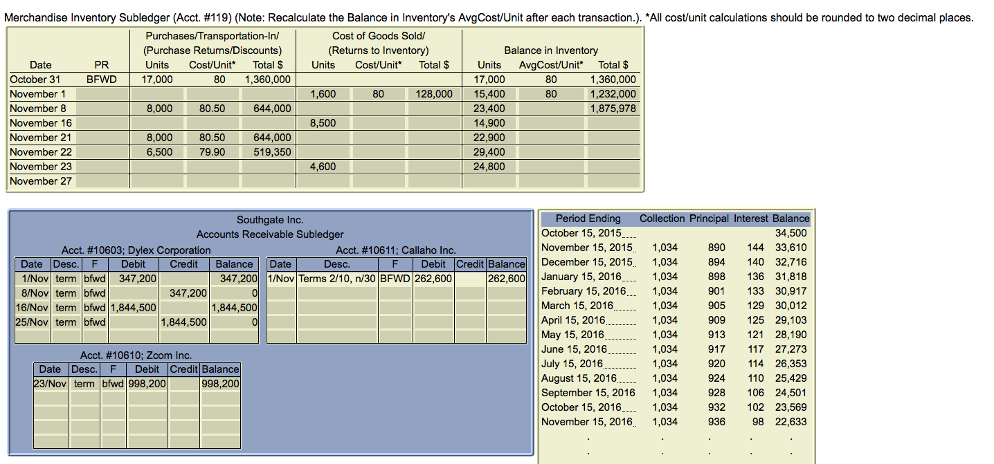 correct. Part 1 [140 points] It is November 1. 2015. the rst