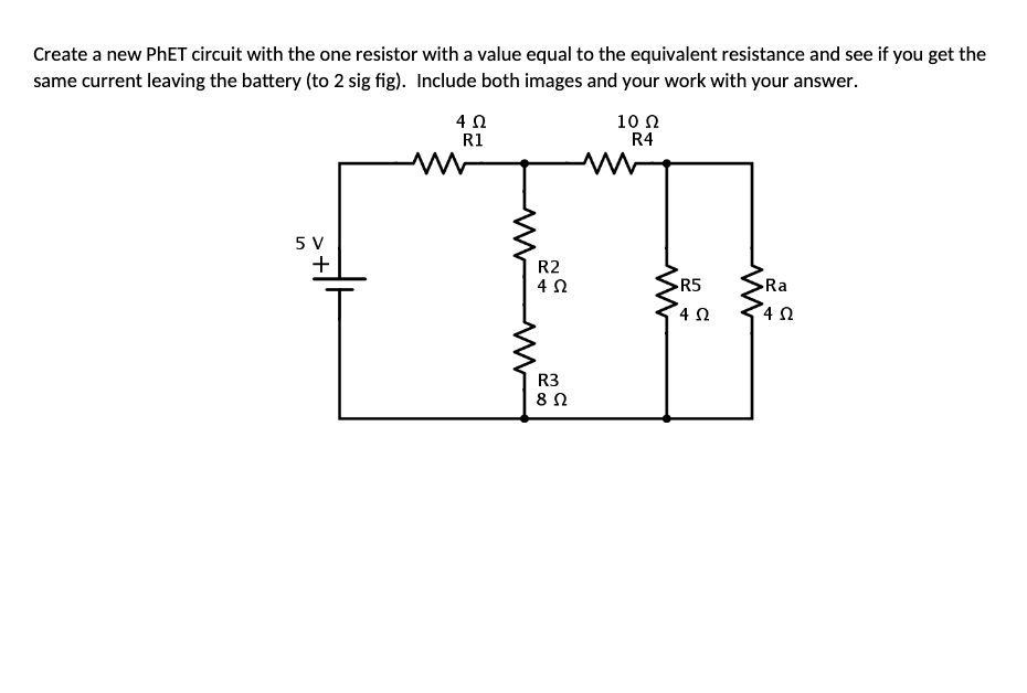 screen. Circuit eon i ration or desired current: For the components shown