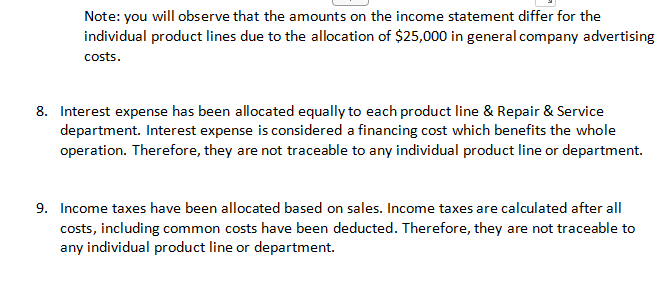 by a 3% commission on all sales except for the Repair &