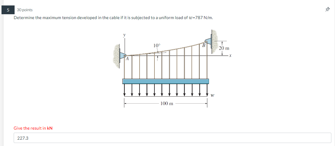 Hand written solution required 5 30 points Determine the maximum tension developed