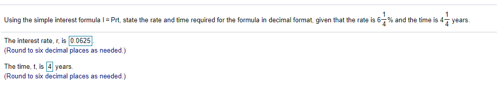 I need help with these simple interest questions 1 Using the simple