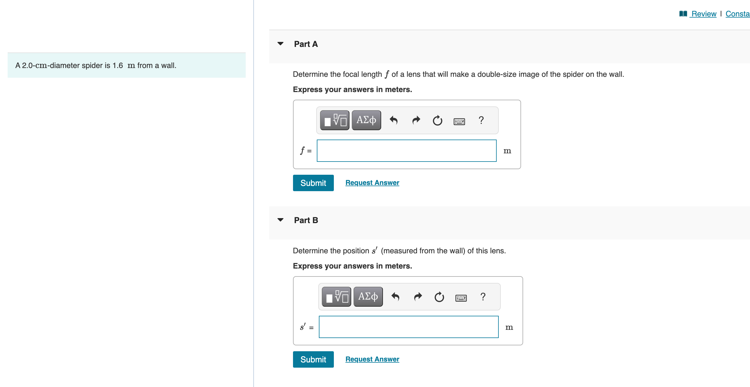 I need help with both Part A and B. Please provide step-by-step