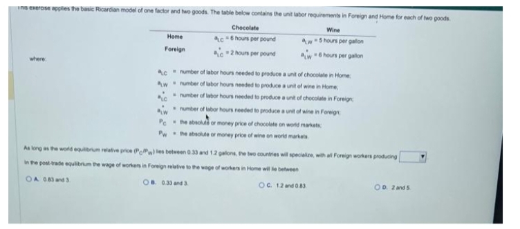 1 i mes exercise applies the basic Roardion model of one factor