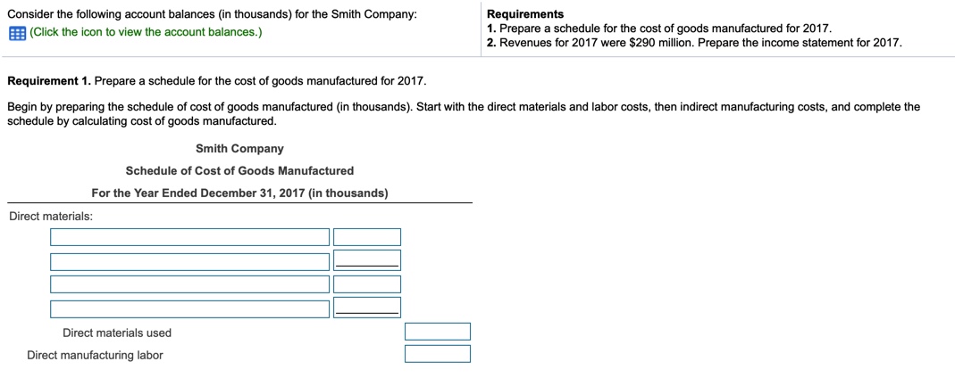 hello for this question i have to make a schedule for cogm