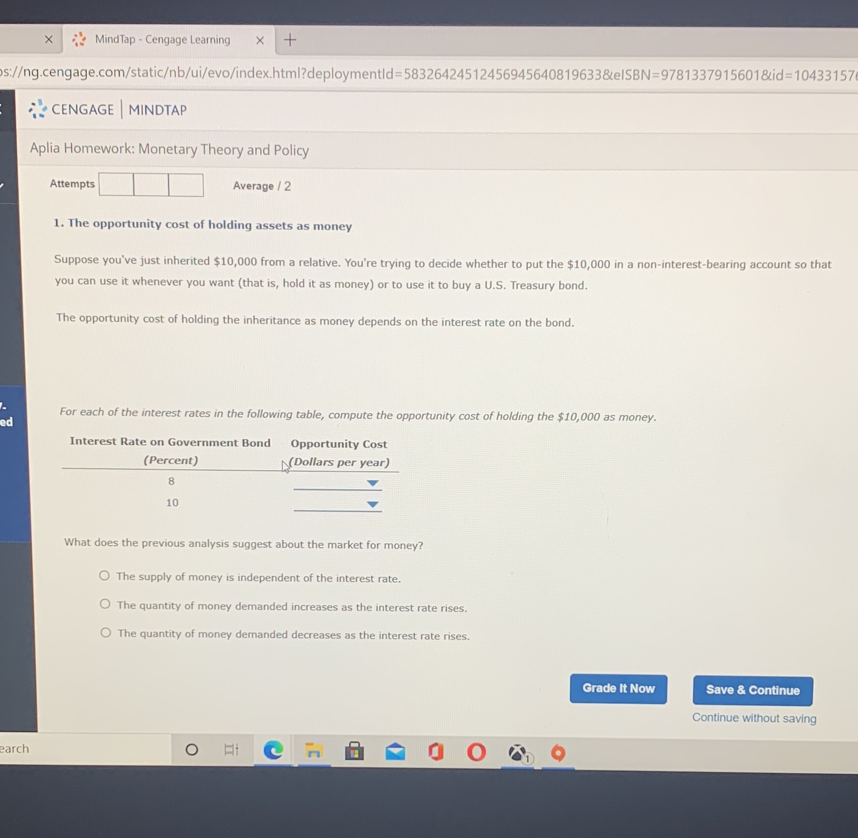 Please give me the answers X MindTap - Cengage Learning X +