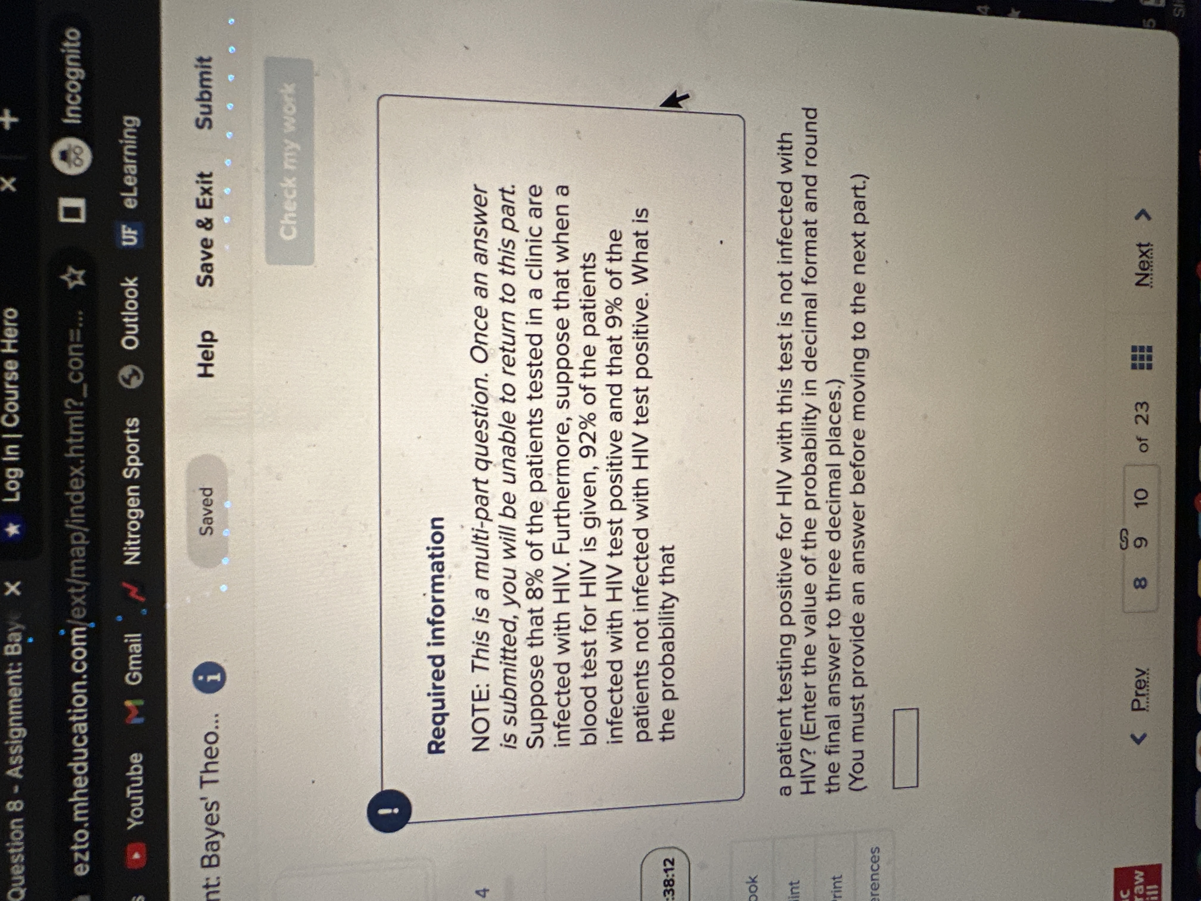  Question 8 - Assignment: Bay X * Log In | Course