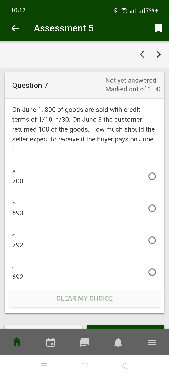 please help Accounting 10:14 8 7 1 1 78%4 Assessment 5