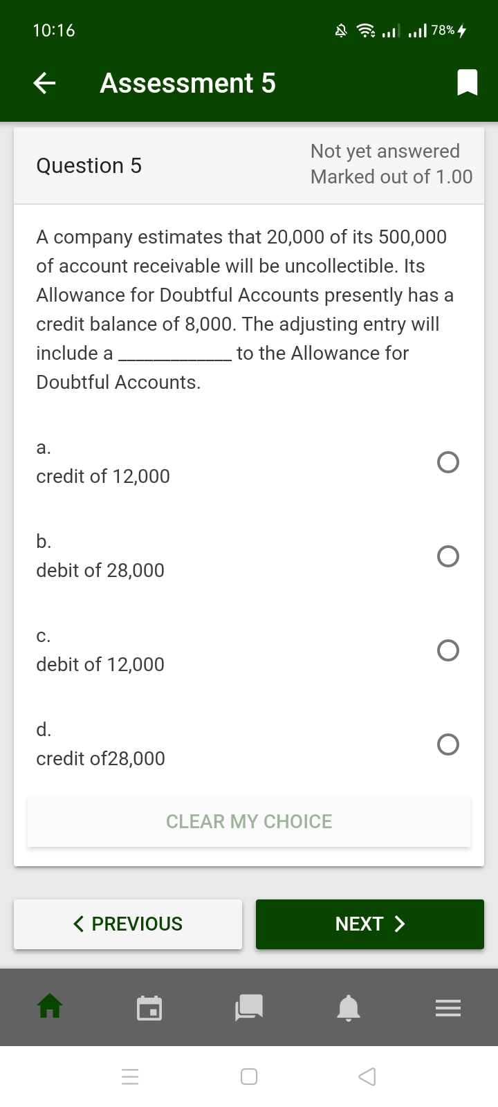 4 Not yet answered Ques '0\" Marked out of 1.00 The seller