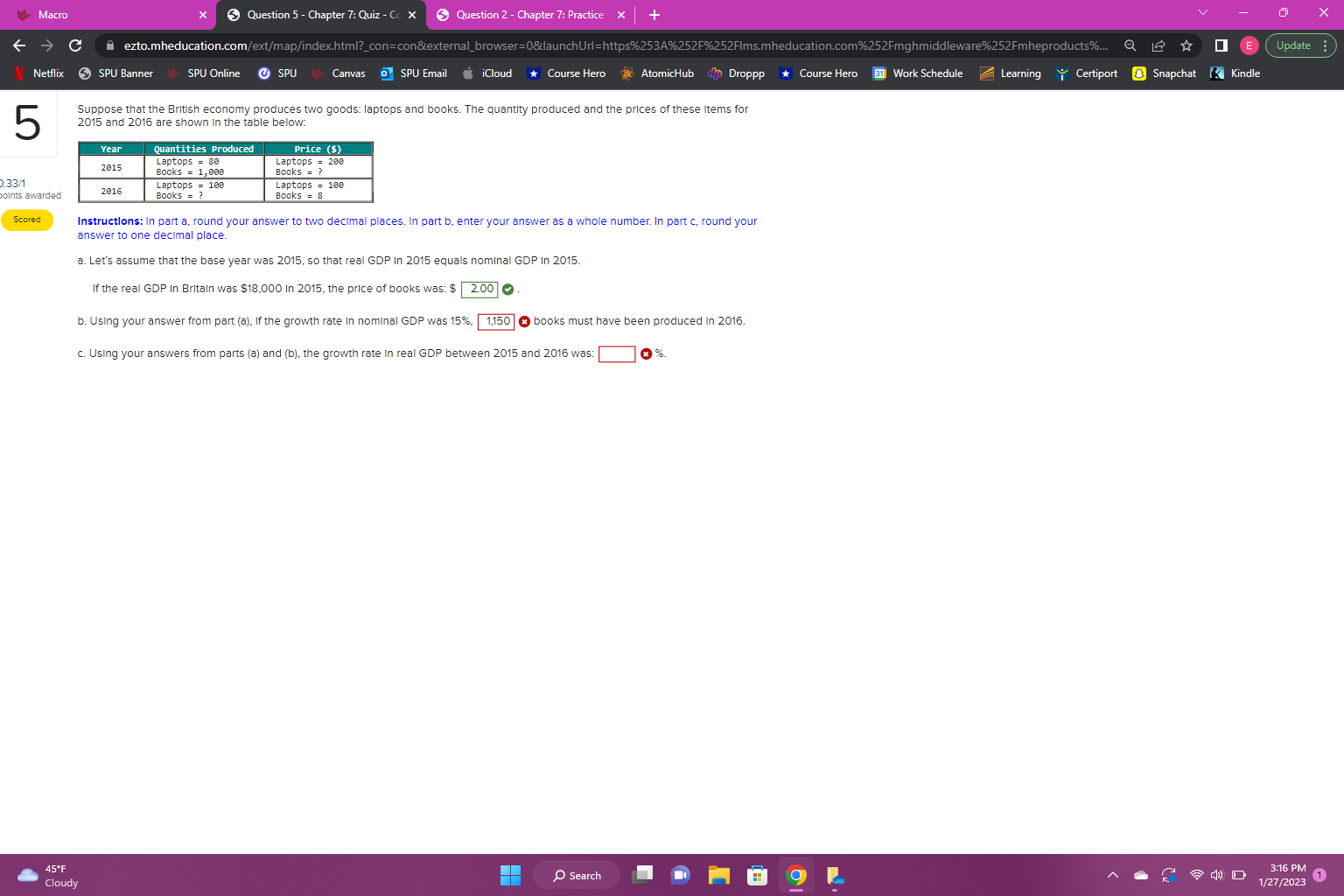  Macro X Question 5 - Chapter 7: Quiz - Cc x
