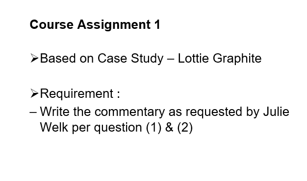 5- Pencil customer. I would like you to prepare commentary to go