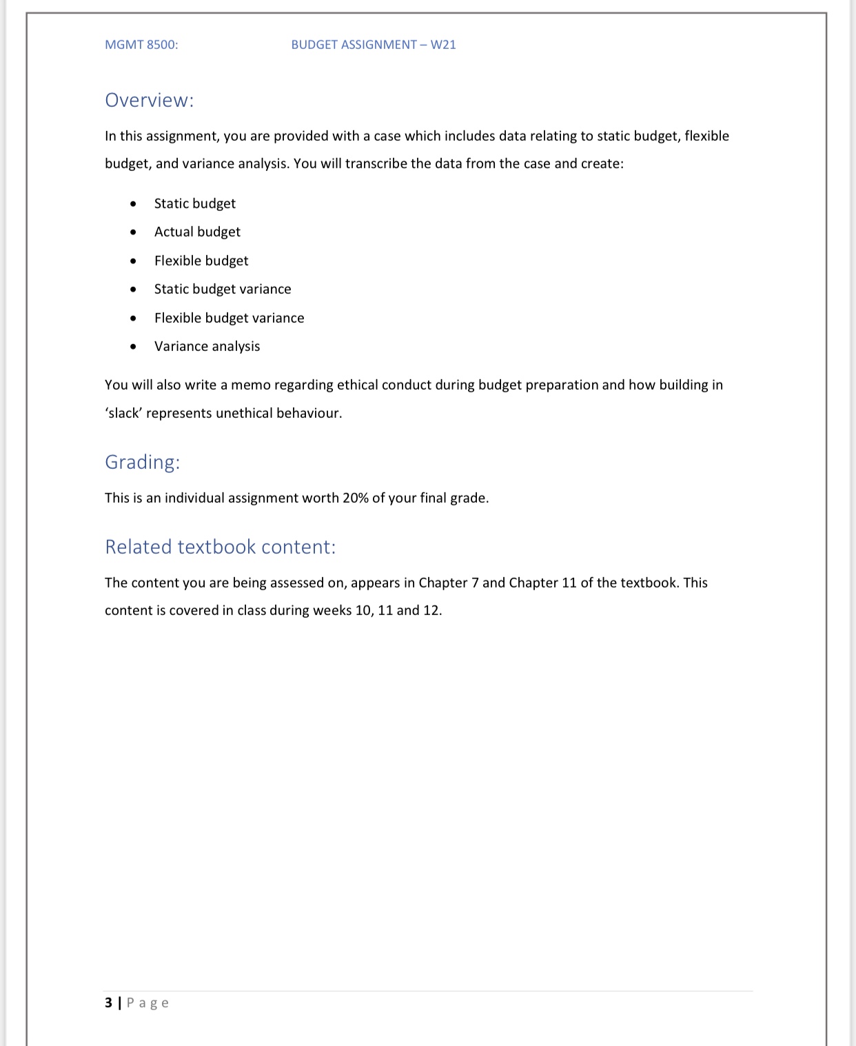 need to prepare budget report in excel workbook given by professor.