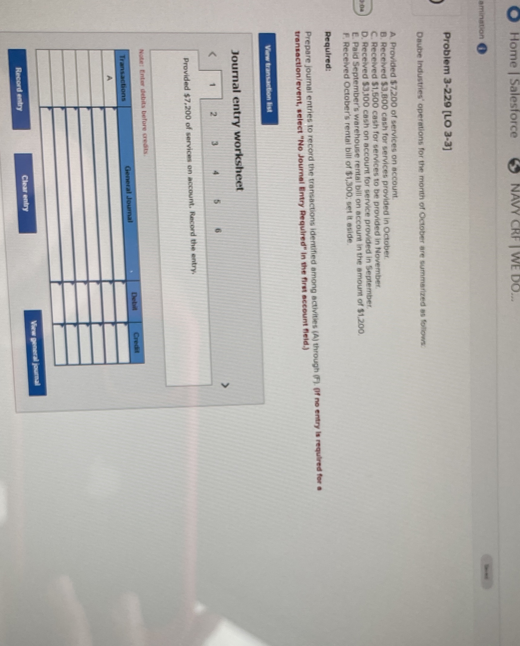 Home | Salesforce Y CRF | WE D amination Problem 3-229