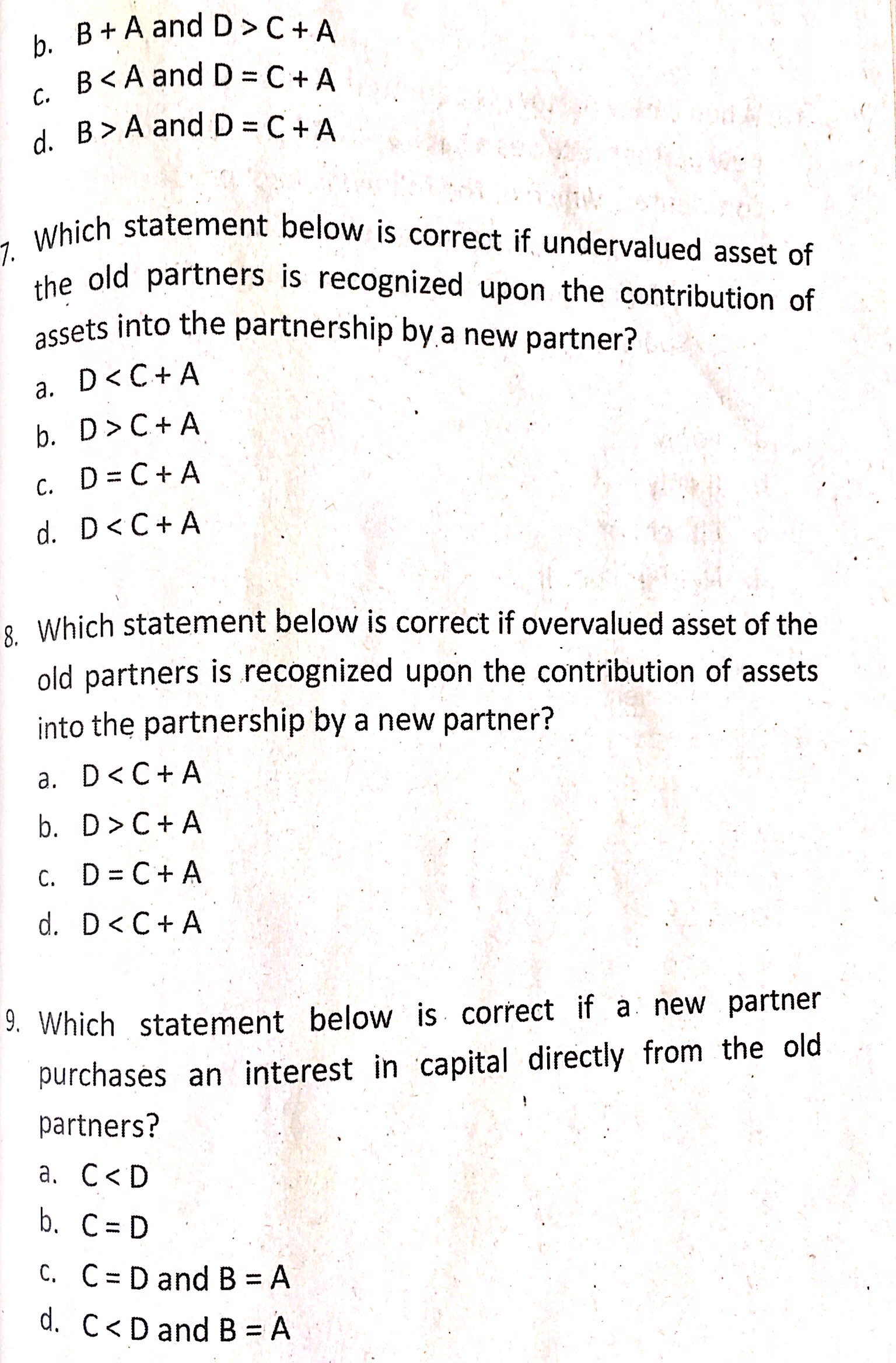 - 3 .. Multiple Choice : Choose the best answer among the