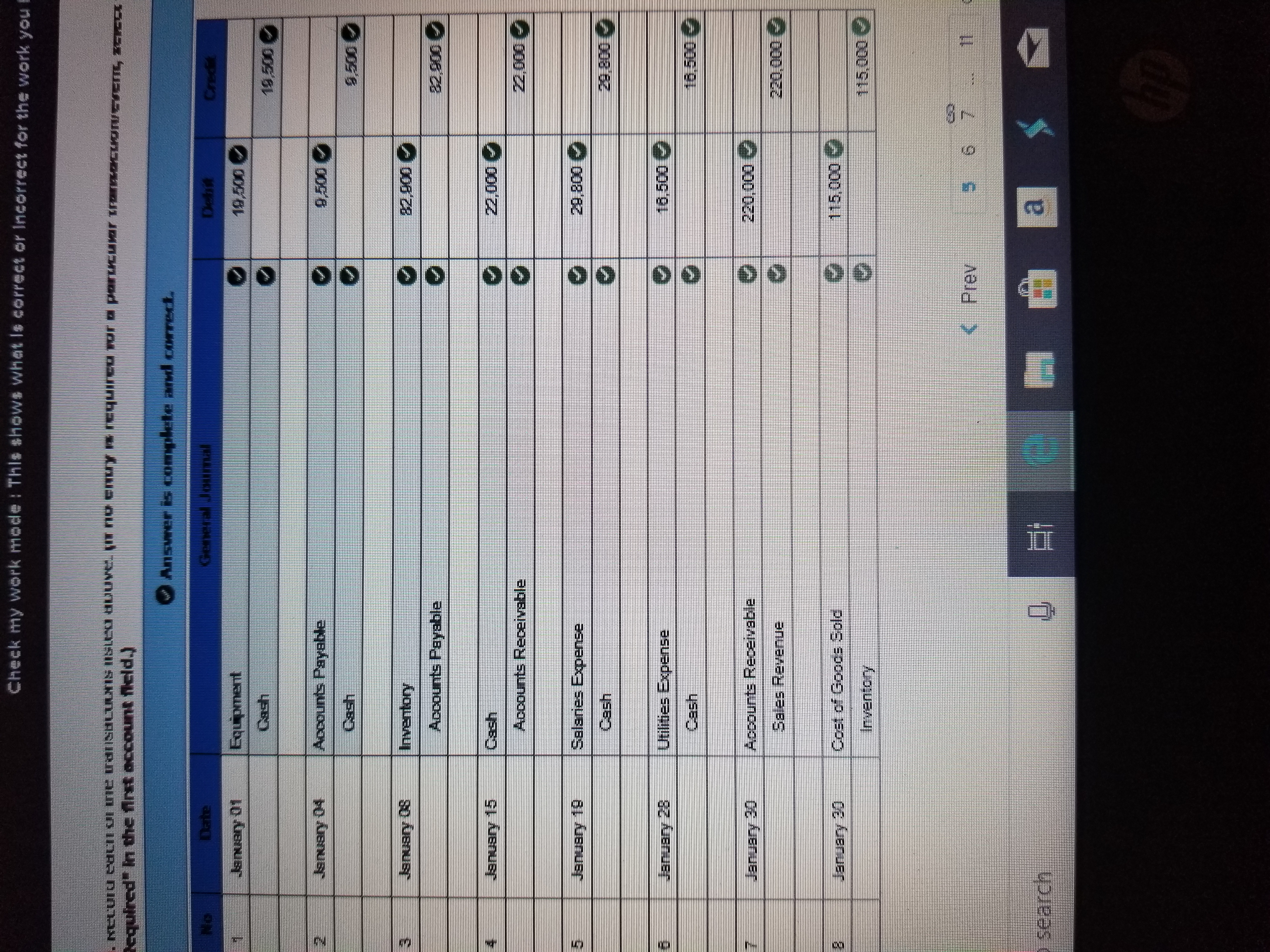 credit portion. Heres all the info I have correct so far. unt