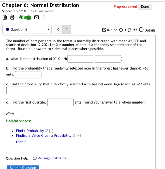 Question 6 0/1 pt 0 3 99 0 Details The number of