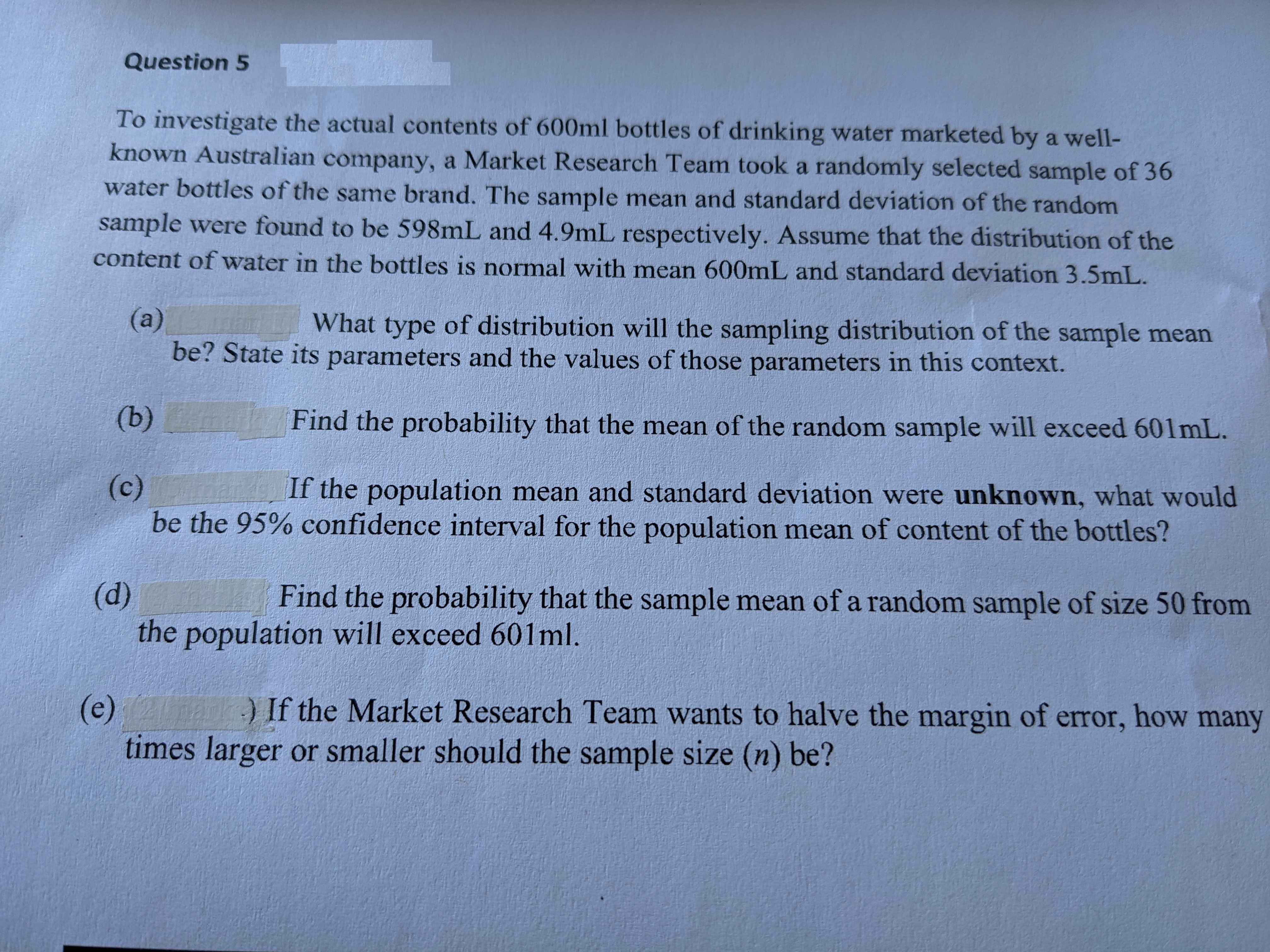 stats question.step by step answer and see image for full question. Question