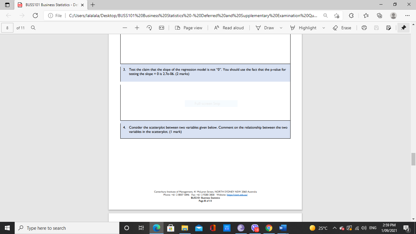 here to search Page view Read aloud Draw Highlight Question 4 (10