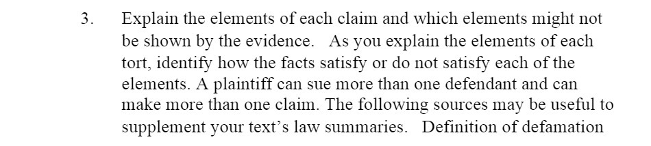  Explain the elements of each claim and which elements might not