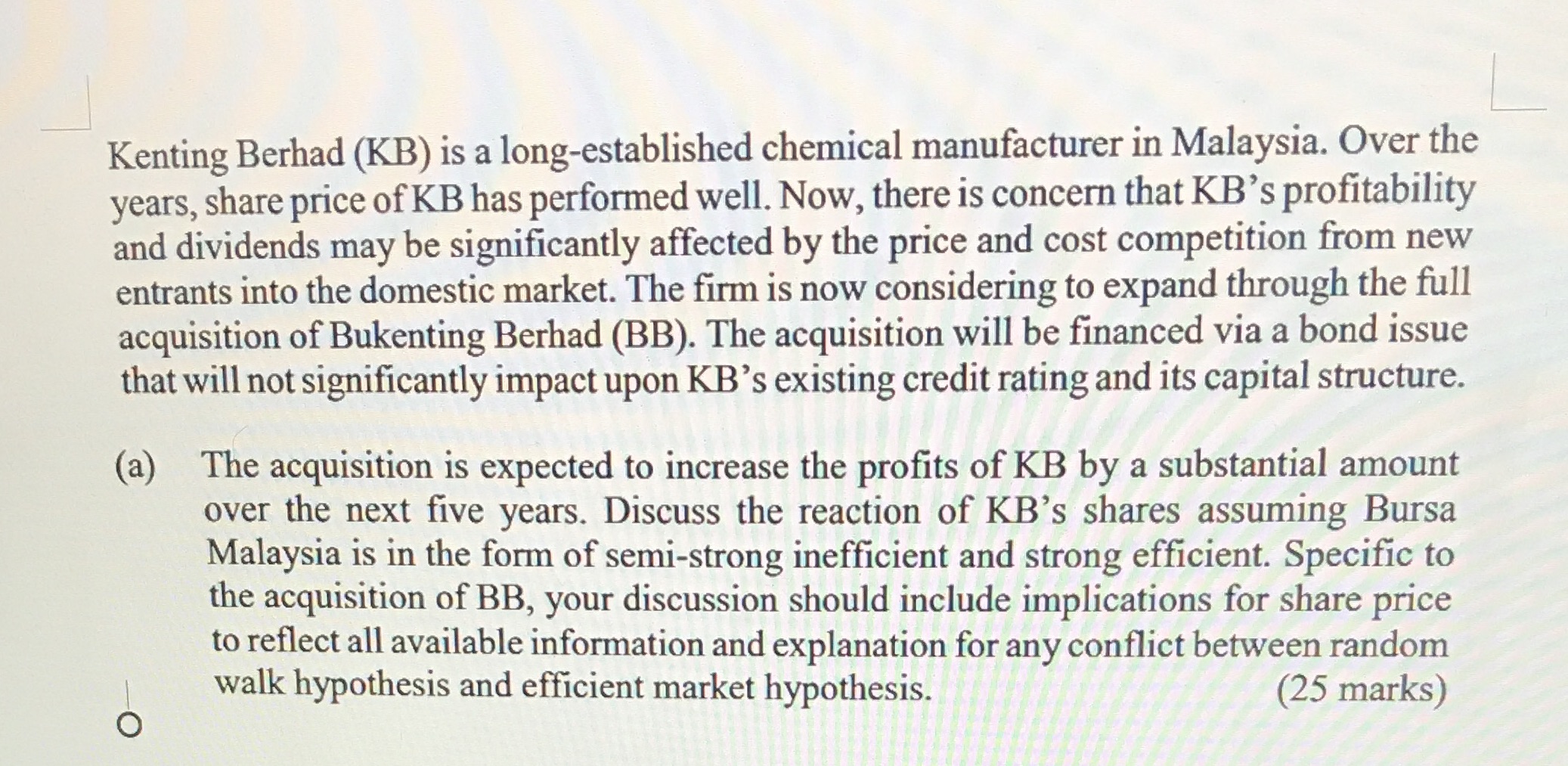 defaultable bonds. The asset values of these companies are described by the