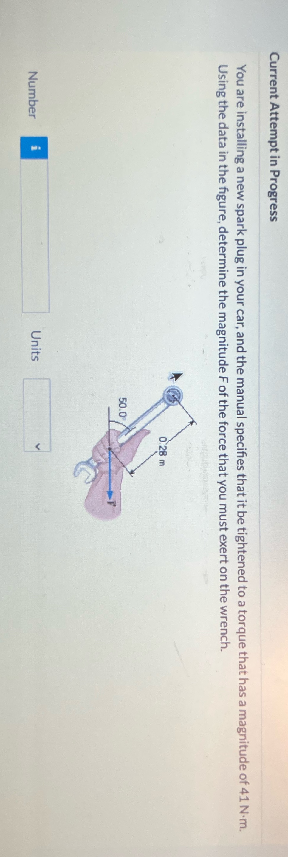Current Attempt in Progress You are installing a new spark plug