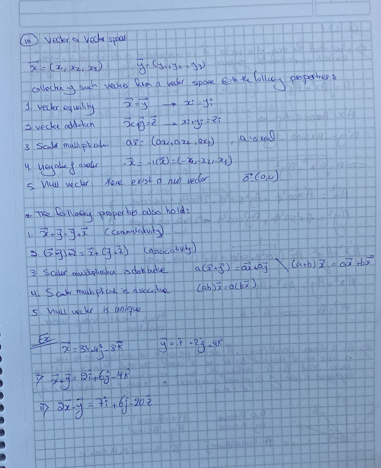 three vectors (2, - 1, 3), (-1,1, -2) and (3, 1, 2)