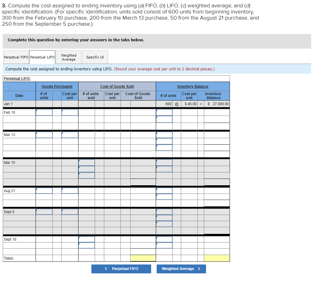 the following calendar-year purchases and sales transactions. Date Activities Units Acquired at