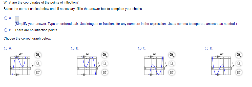 information and points from the rst and second derivatives. y=x39x2 48x What