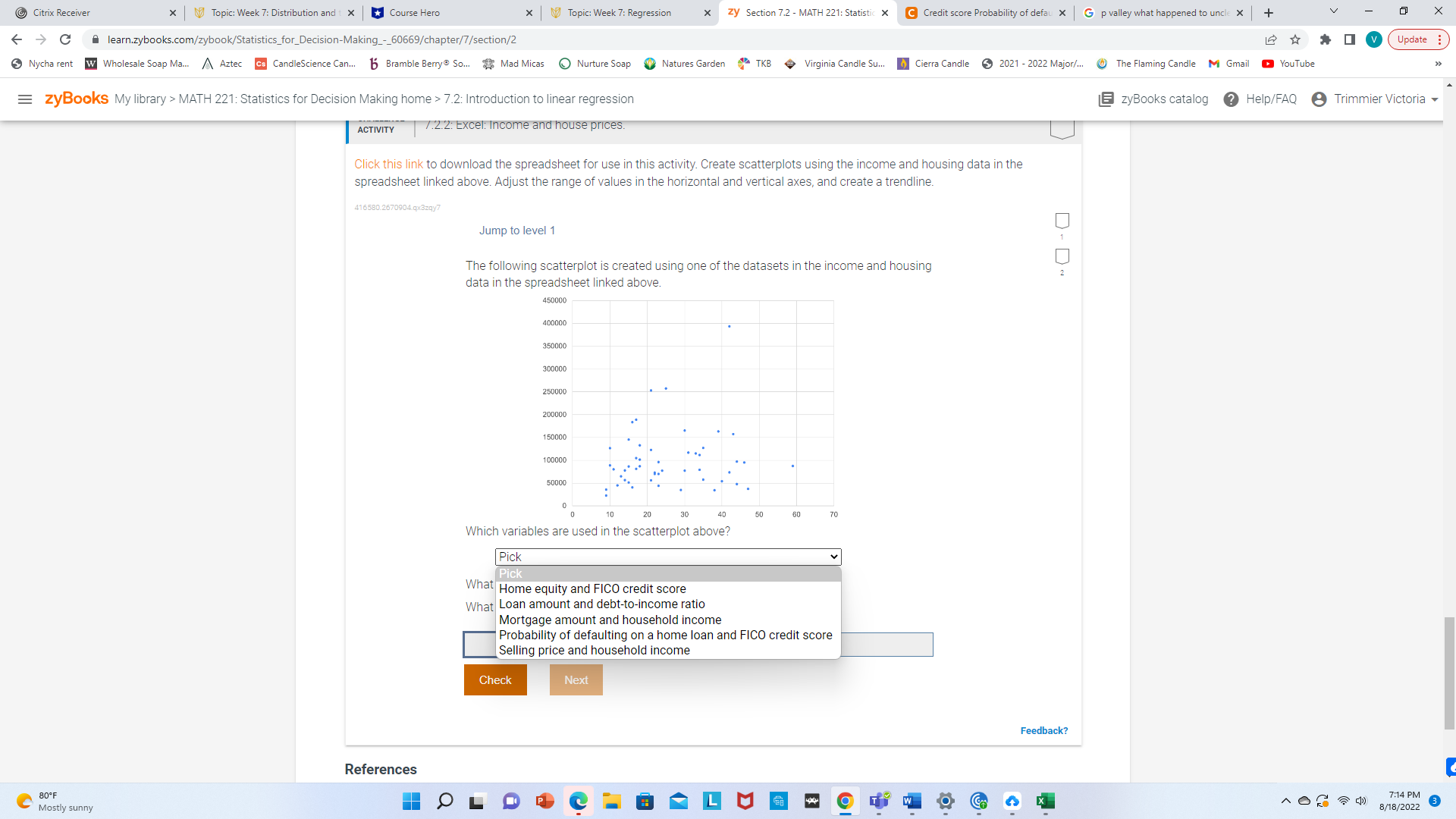 Citrix Receiver x | Topic: Week 7: Distribution and t X